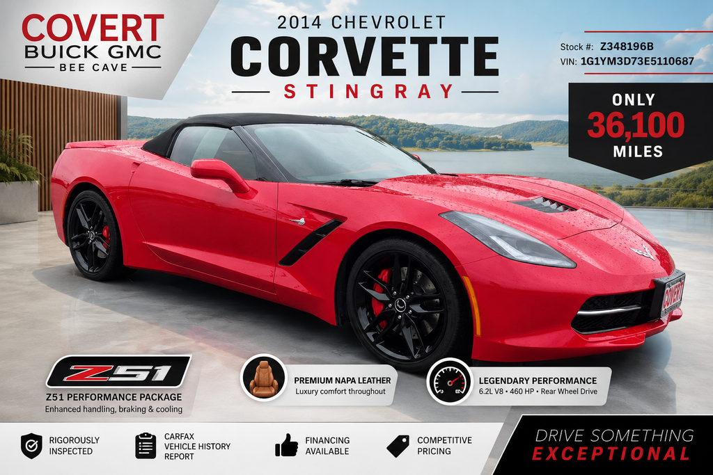 Torch Red 2014 Chevrolet Corvette Convertible Rear-Wheel Drive 6-Speed Automatic