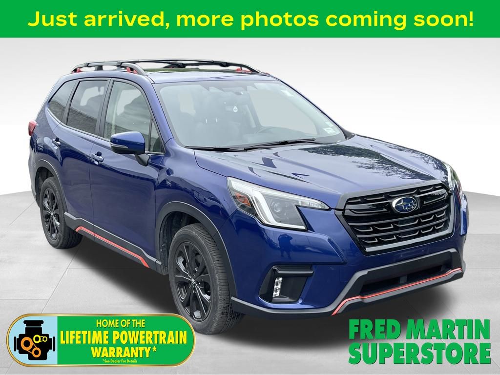 Sapphire Blue Pearl 2023 Subaru Forester Sport Crossover AWD SUV / Crossover All-Wheel Drive Continuously Variable Transmission