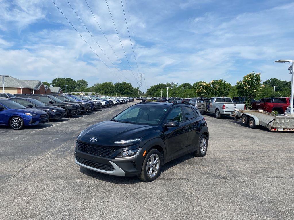 Abyss Black Pearl 2023 Hyundai Kona SEL AWD SUV / Crossover All-Wheel Drive Continuously Variable Transmission