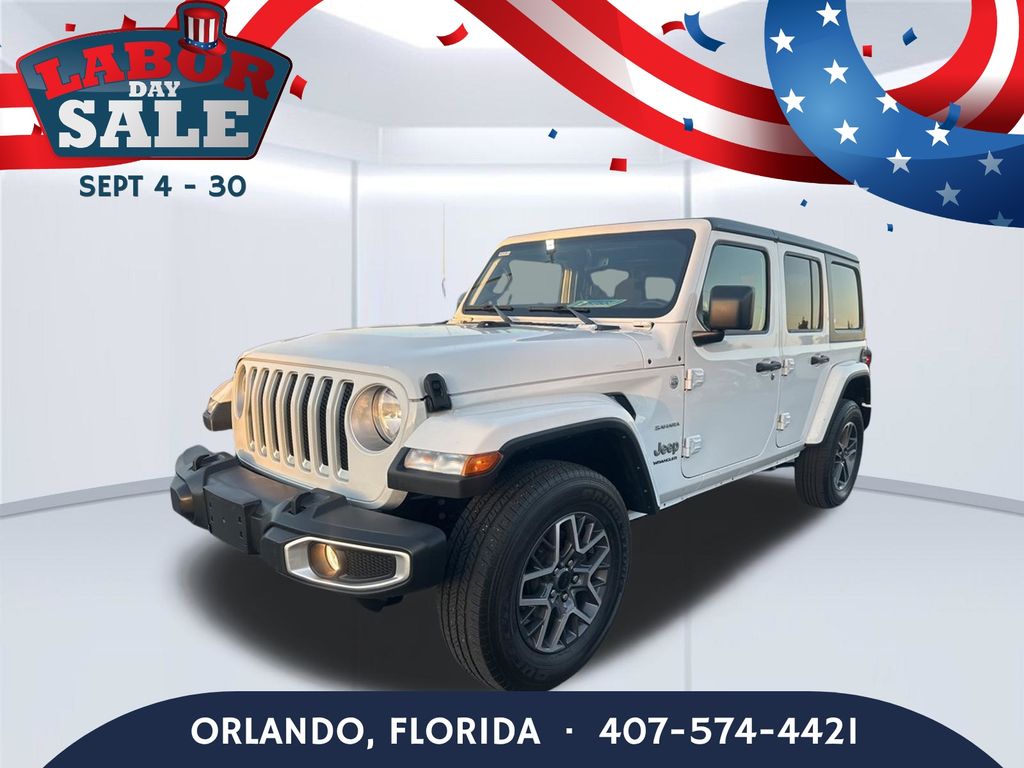 Bright White Clearcoat 2023 Jeep Wrangler SUV / Crossover Four-Wheel Drive 8-Speed Automatic