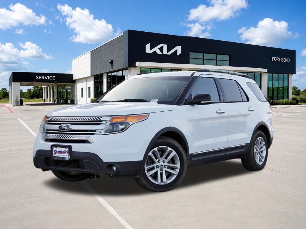 2013 Ford Explorer XLT White at DeMontrond Gulf Freeway