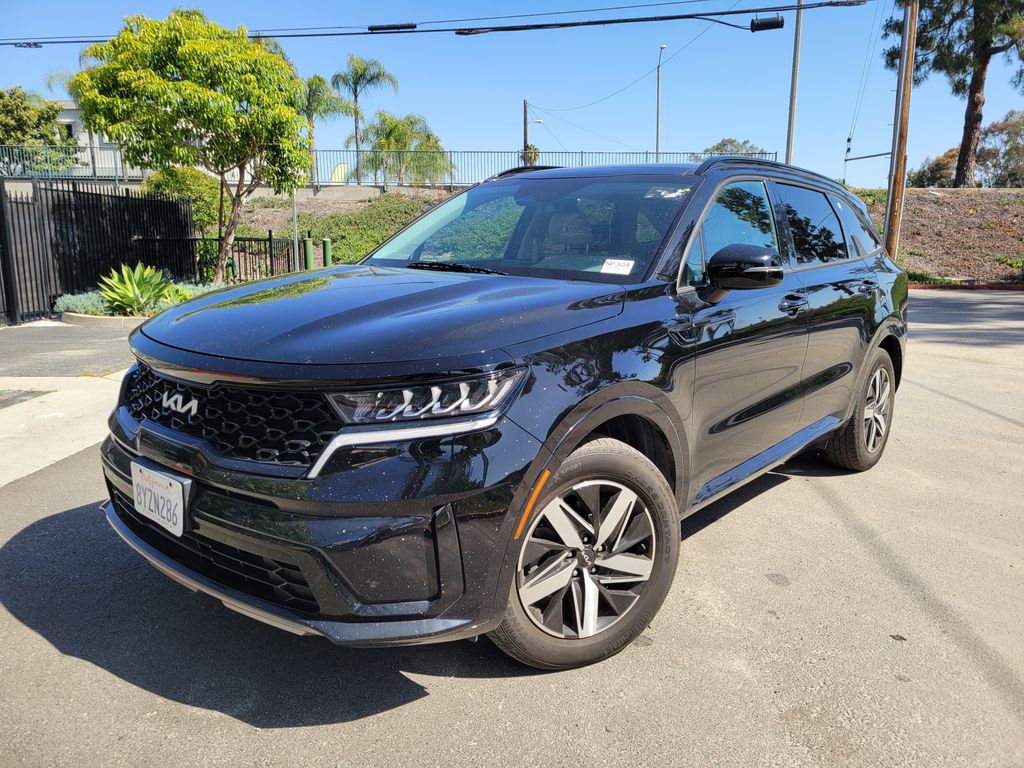 Ebony Black 2022 Kia Sorento S FWD SUV / Crossover Front-Wheel Drive 8-Speed Automatic