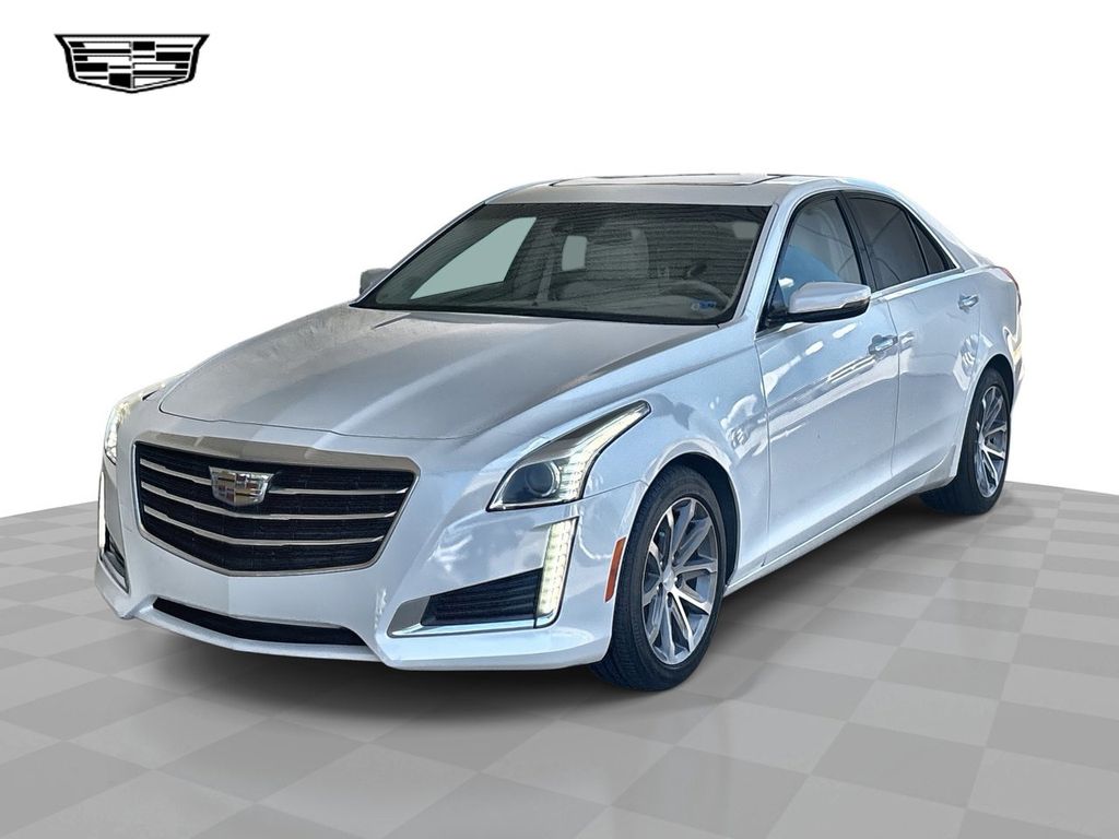 Crystal White Tricoat 2016 Cadillac CTS 2.0T Luxury RWD Sedan Rear-Wheel Drive 8-Speed Automatic