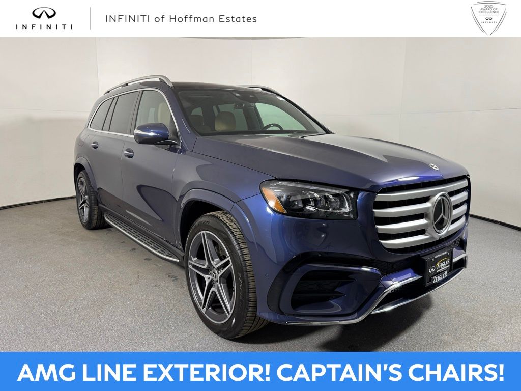 Twilight Blue Metallic 2024 Mercedes-Benz GLS 450 4MATIC SUV / Crossover All-Wheel Drive 9-Speed Automatic