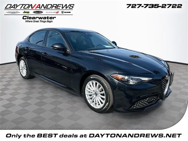 Vulcano Black Metallic 2023 Alfa Romeo Giulia Sprint AWD Sedan All-Wheel Drive 8-Speed Automatic