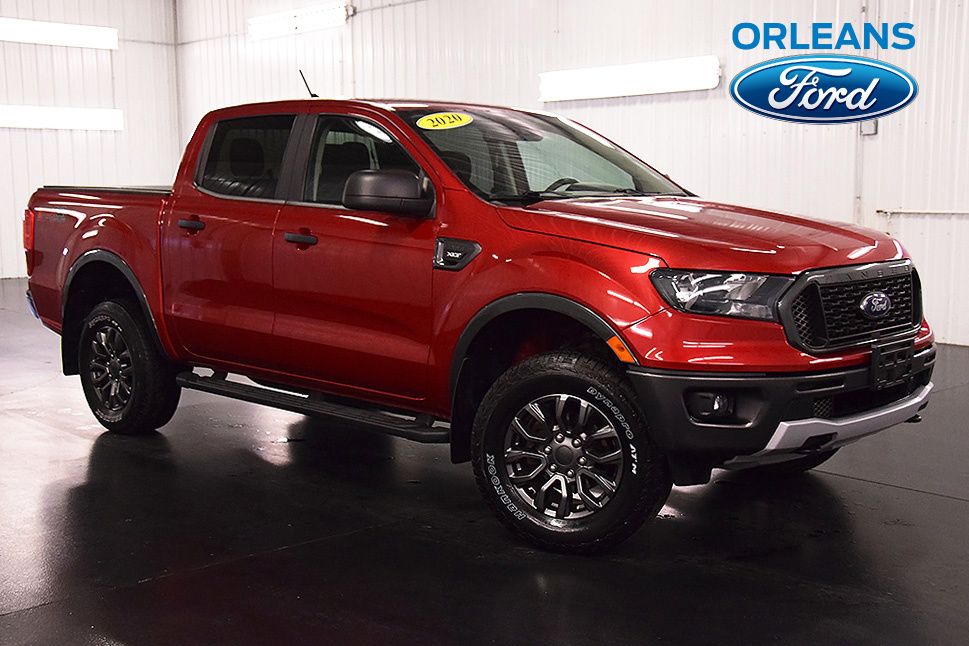 Rapid Red Metallic Tinted Clearcoat 2020 Ford Ranger XLT SuperCrew 4WD Pickup Truck Four-Wheel Drive Automatic