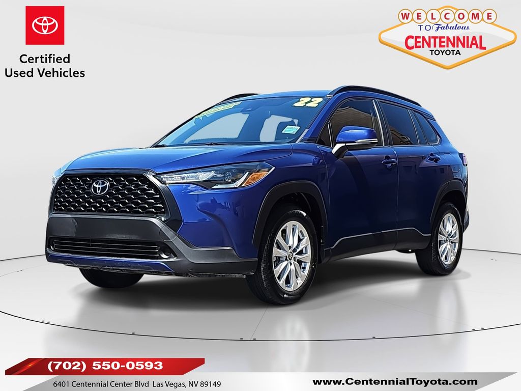Blue Crush Metallic 2022 Toyota Corolla Cross LE FWD SUV / Crossover Front-Wheel Drive Continuously Variable Transmission