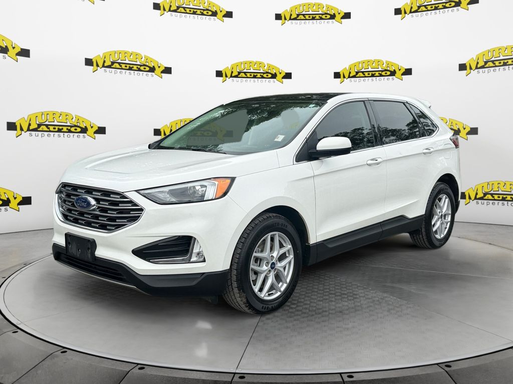 White Metallic 2022 Ford Edge SEL AWD SUV / Crossover All-Wheel Drive 8-Speed Automatic