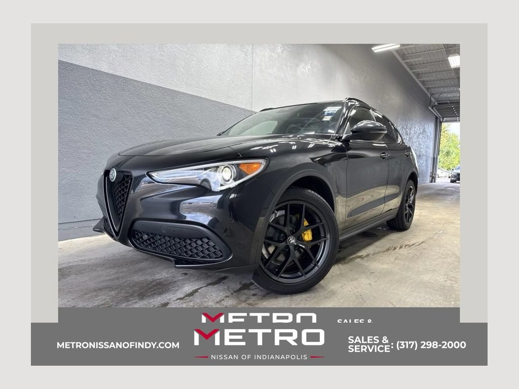 Vulcano Black Metallic 2019 Alfa Romeo Stelvio SUV / Crossover All-Wheel Drive 8-Speed Automatic