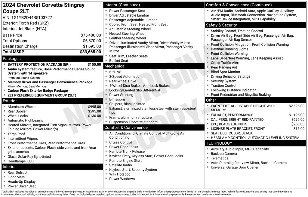 Used 2024 Chevrolet Corvette Coupe