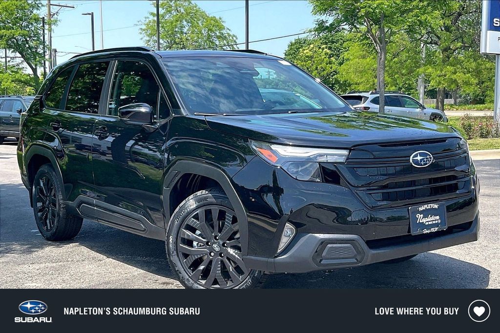Crystal Black Silica 2026 Subaru Forester SUV / Crossover All-Wheel Drive Continuously Variable Transmission