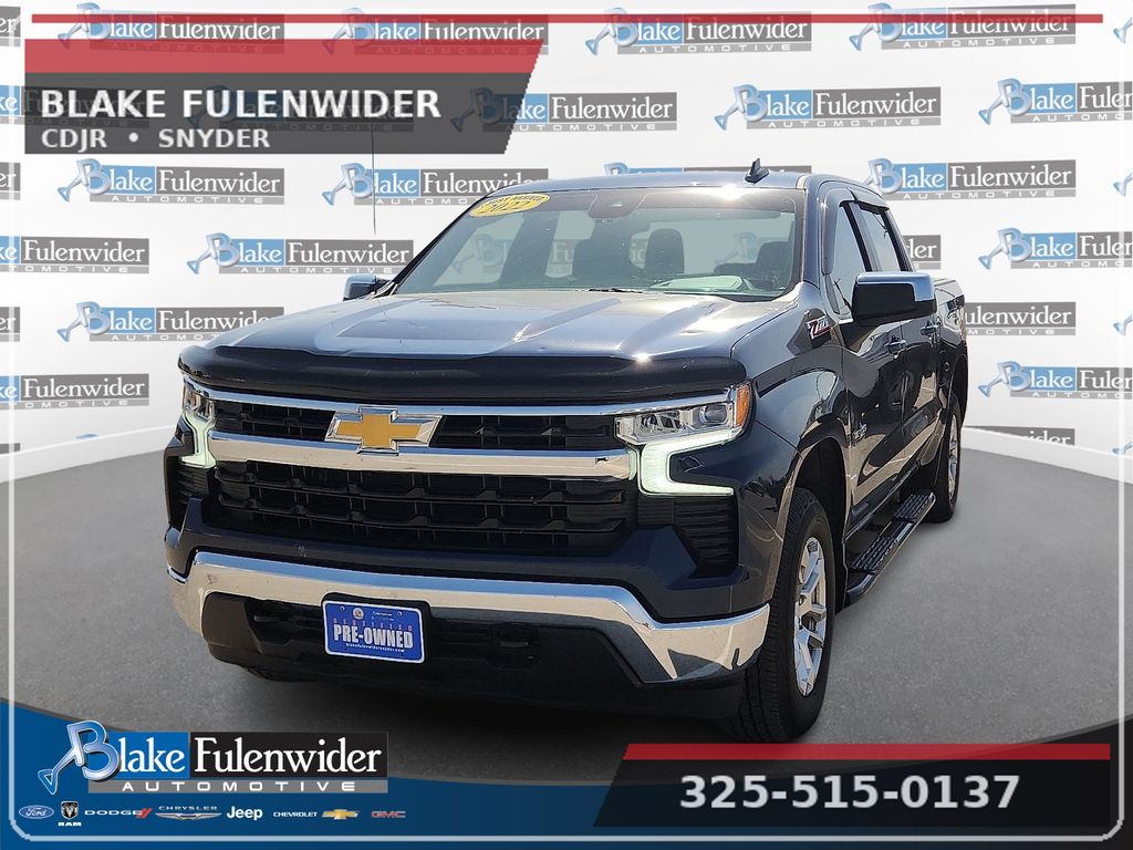 Northsky Blue Metallic 2022 Chevrolet Silverado 1500 Pickup Truck Four-Wheel Drive Automatic