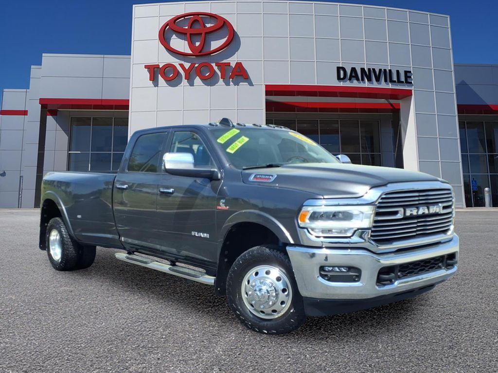 Gray (Granite Crystal Metallic Clearcoat) 2022 RAM 3500 Laramie Crew Cab LB DRW 4WD Pickup Truck Four-Wheel Drive 6-Speed Automatic