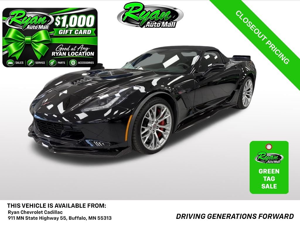 Black 2015 Chevrolet Corvette Convertible Rear-Wheel Drive 8-Speed Automatic