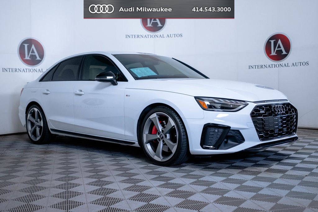 Glacier White Metallic 2023 Audi A4 Sedan All-Wheel Drive 7-Speed Automatic