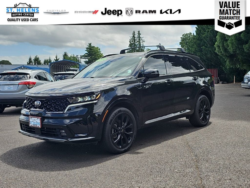 Ebony Black 2021 Kia Sorento SUV / Crossover All-Wheel Drive 8-Speed Dual Clutch