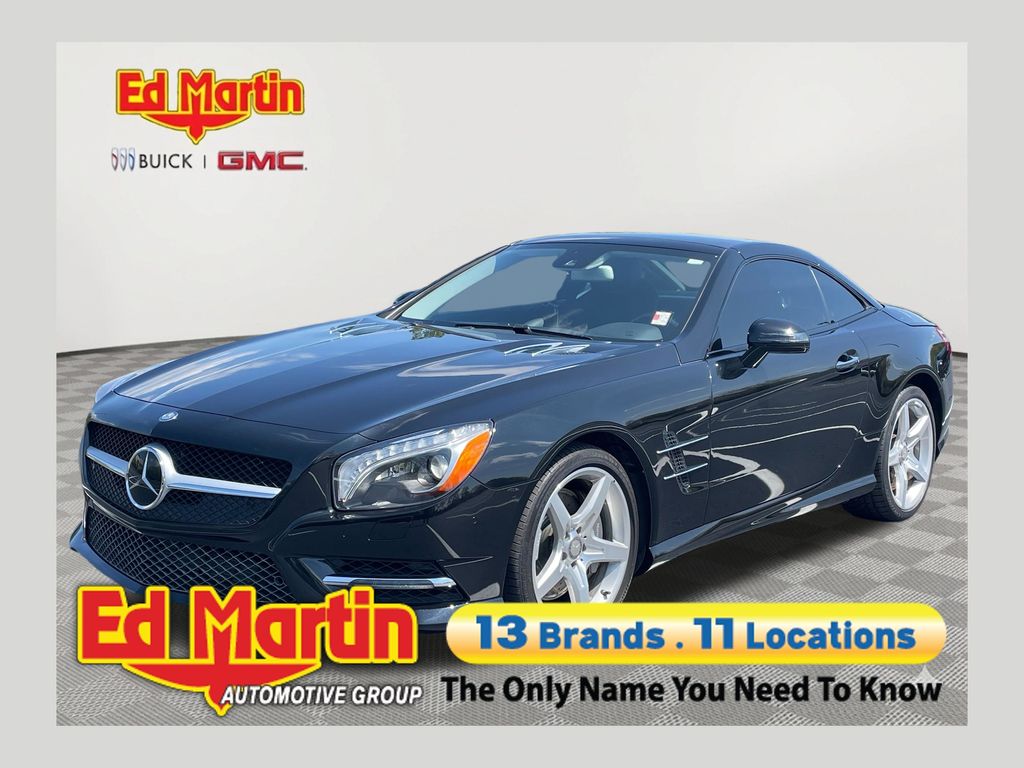 Obsidian Black 2015 Mercedes-Benz SL-Class Convertible Rear-Wheel Drive 7-Speed Automatic