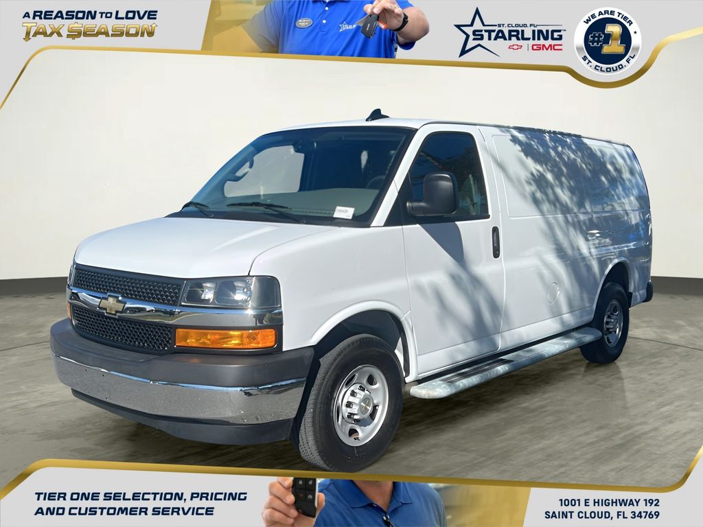 Summit White 2024 Chevrolet Express Cargo 2500 RWD Van Rear-Wheel Drive 8-Speed Automatic Overdrive