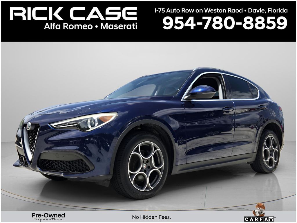 Montecarlo Blue Metallic 2018 Alfa Romeo Stelvio SUV / Crossover All-Wheel Drive 8-Speed Automatic