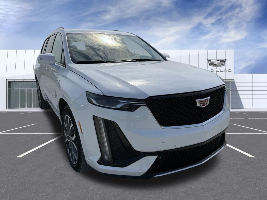 Crystal White Tricoat 2024 Cadillac XT6 Sport AWD SUV / Crossover Four-Wheel Drive 9-Speed Automatic