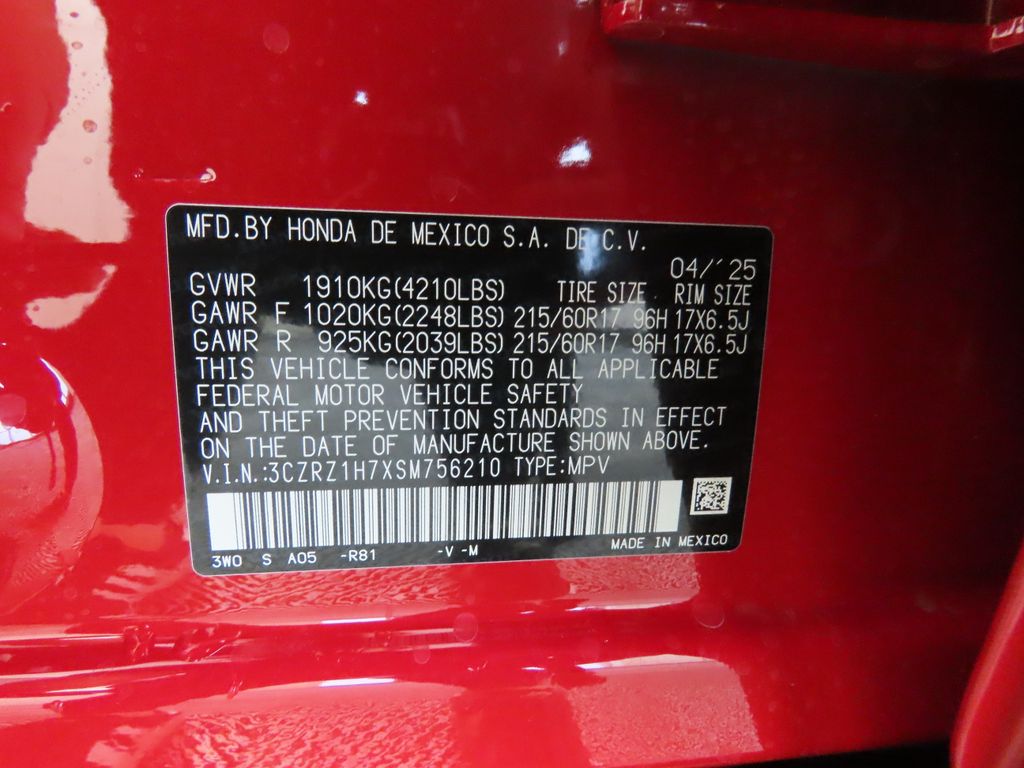 2025 Honda HR-V EX-L 31