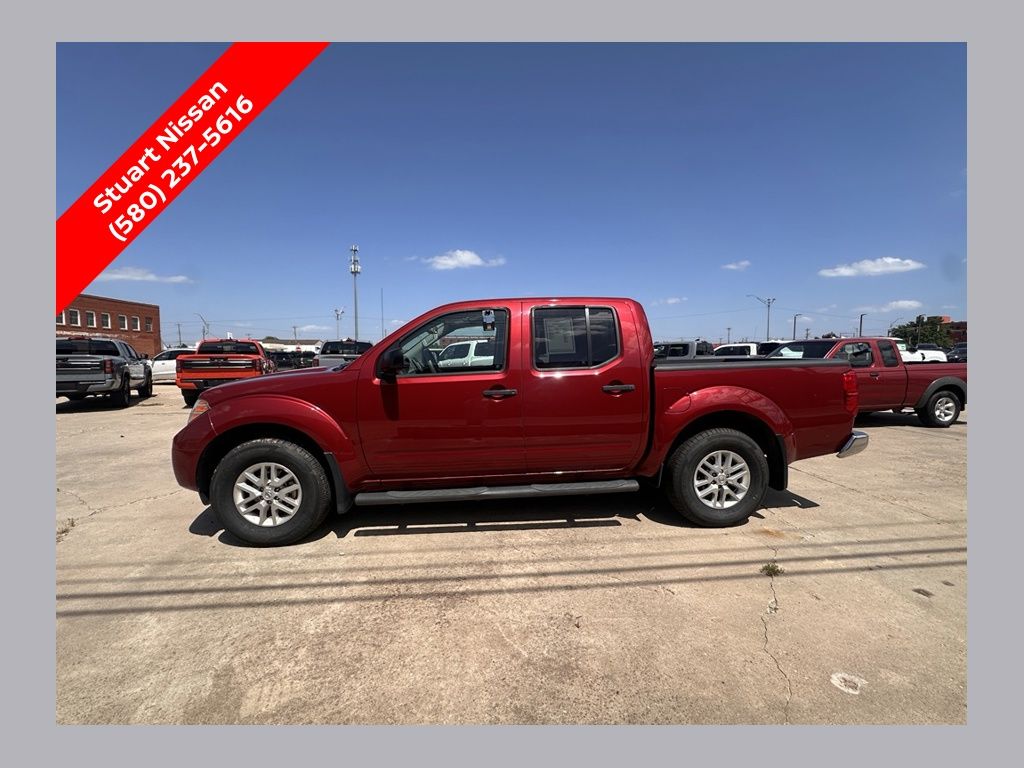 Cayenne Red Metallic 2021 Nissan Frontier SV Crew Cab 4WD Pickup Truck Four-Wheel Drive 9-Speed Automatic
