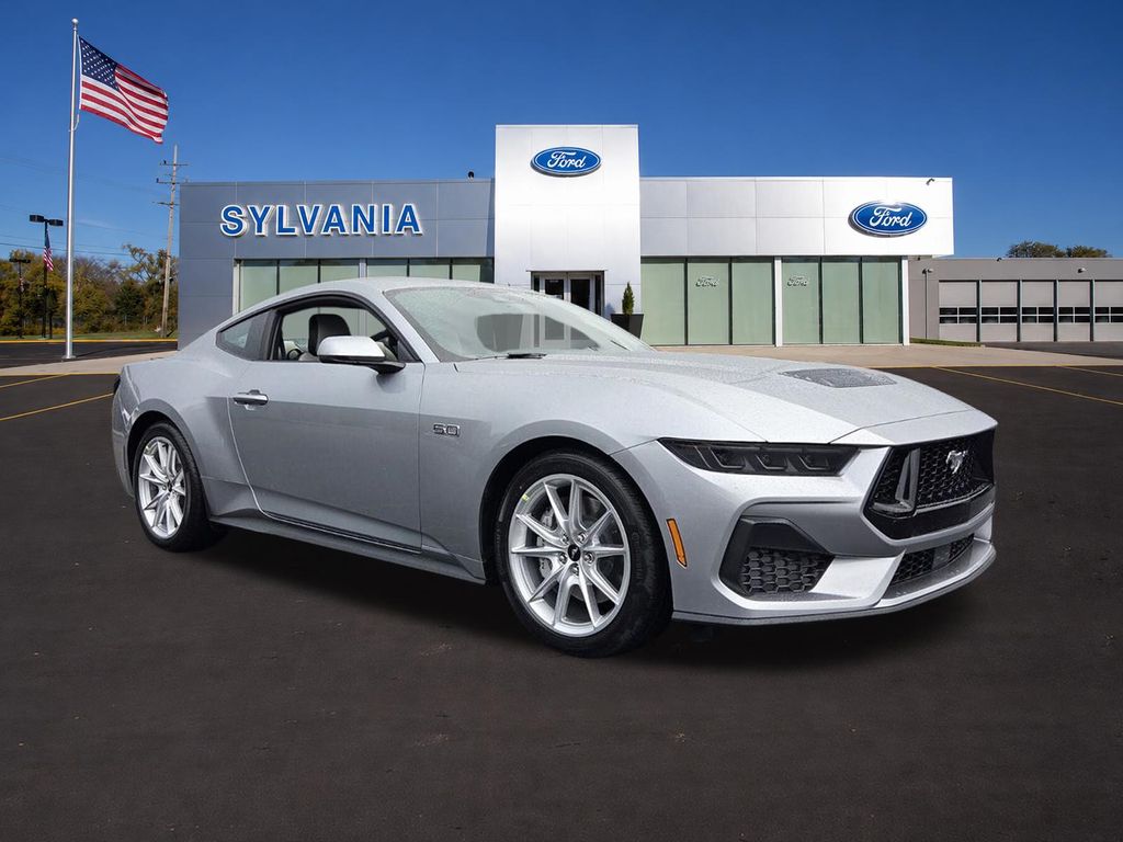 Iconic Silver Metallic 2026 Ford Mustang Coupe Rear-Wheel Drive Automatic