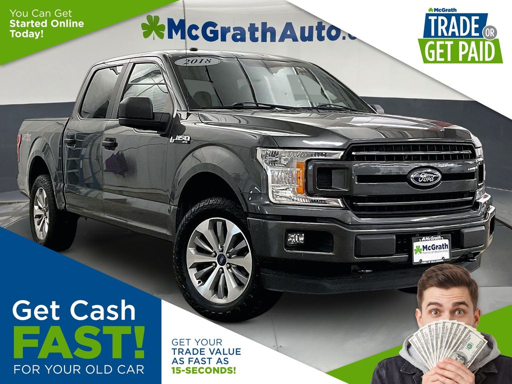Gray (Magnetic Metallic) 2018 Ford F-150 Pickup Truck Four-Wheel Drive Automatic