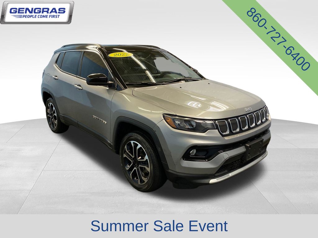 Billet Silver Metallic Clearcoat 2022 Jeep Compass SUV / Crossover Four-Wheel Drive 9-Speed Automatic