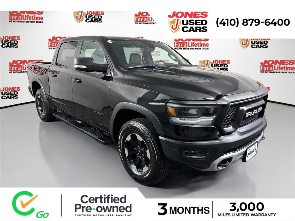 Diamond Black 2020 RAM 1500 Pickup Truck Four-Wheel Drive 8-Speed Automatic