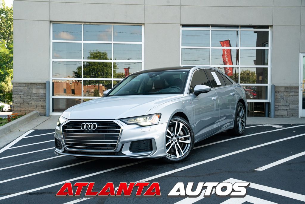Silver Metallic 2019 Audi A6 Sedan All-Wheel Drive 7-Speed Automatic