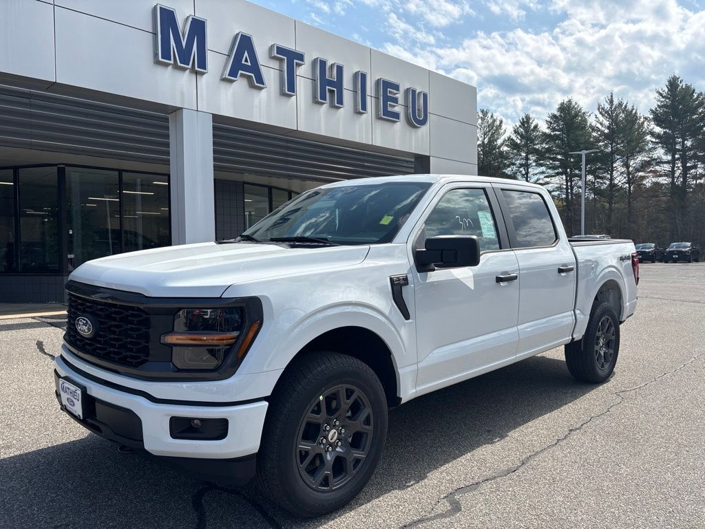 White 2026 Ford F-150 STX SuperCrew 4WD Pickup Truck Four-Wheel Drive Automatic