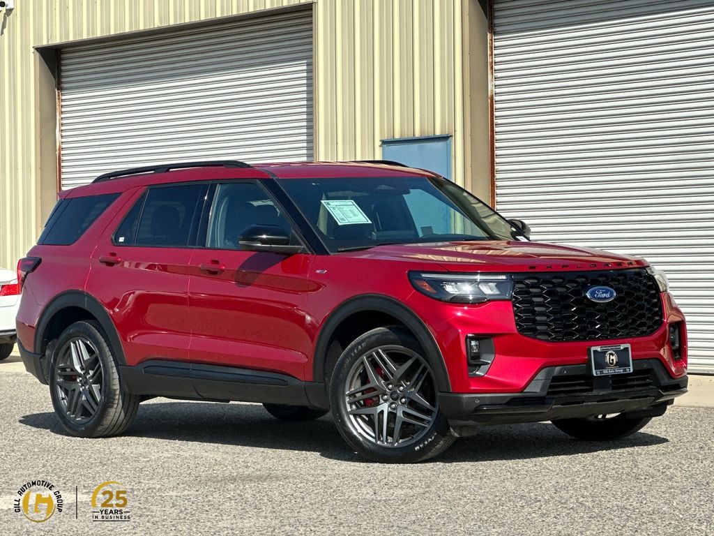 Red Metallic 2025 Ford Explorer SUV / Crossover All-Wheel Drive Automatic