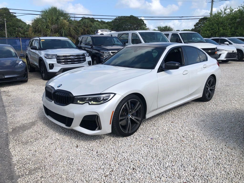 Mineral White Metallic 2020 BMW 3 Series Sedan Rear-Wheel Drive 8-Speed Automatic