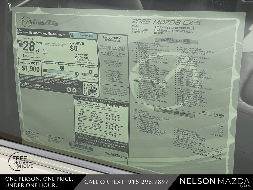 New 2025 Silver Mazda 2.5 S Premium Plus Package image 17