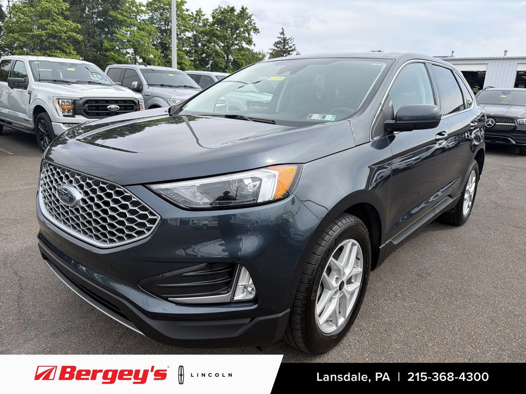 Blue Metallic 2024 Ford Edge SUV / Crossover All-Wheel Drive 8-Speed Automatic