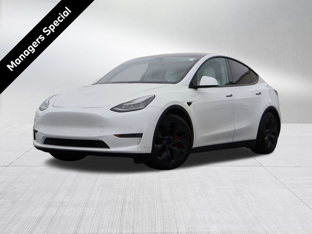 Pearl White Multi-Coat 2020 Tesla Model Y Performance AWD SUV / Crossover All-Wheel Drive 1-Speed Automatic