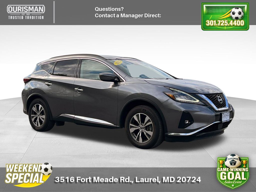 Gray (Gun Metallic) 2023 Nissan Murano SV AWD SUV / Crossover All-Wheel Drive Continuously Variable Transmission