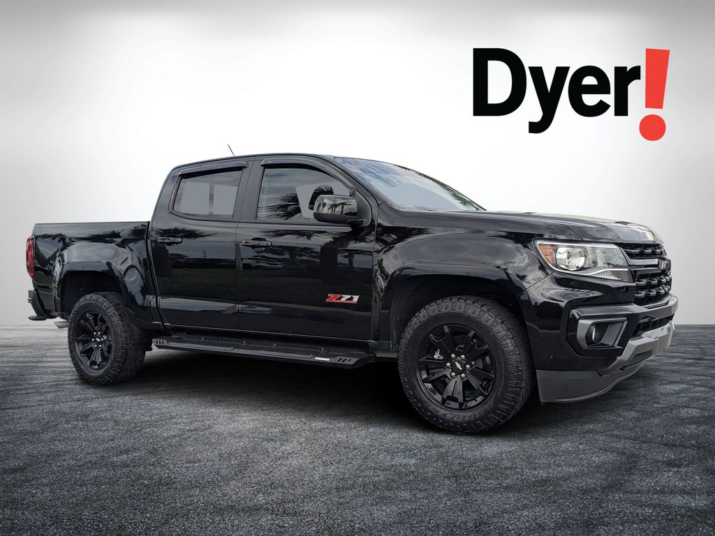 Black 2021 Chevrolet Colorado Z71 Crew Cab RWD Pickup Truck 4X2 8-Speed Automatic