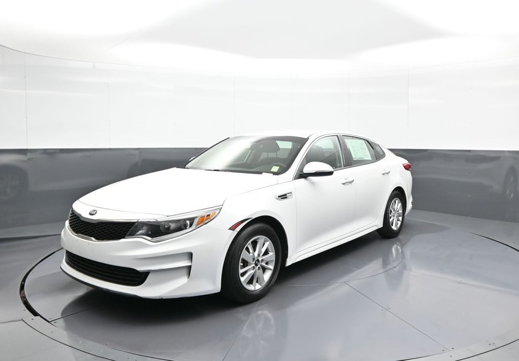 Snow White Pearl 2018 Kia Optima Sedan Front-Wheel Drive 6-Speed Automatic