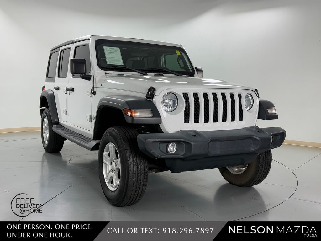 Used 2019 White Jeep Unlimited Sport S image 4