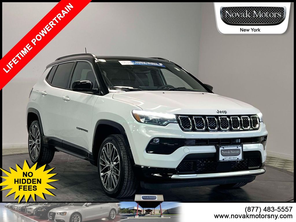 Bright White Clearcoat 2023 Jeep Compass Limited 4WD SUV / Crossover Four-Wheel Drive 8-Speed Automatic
