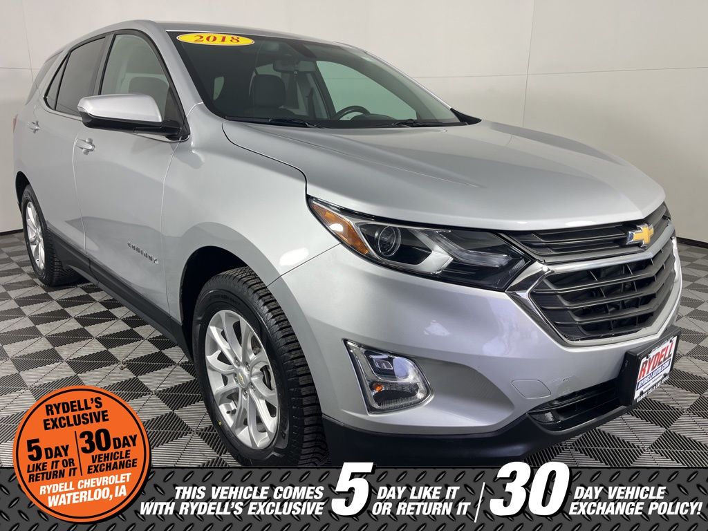 Silver Ice Metallic 2018 Chevrolet Equinox 1.5T LT AWD SUV / Crossover Four-Wheel Drive 6-Speed Automatic Overdrive