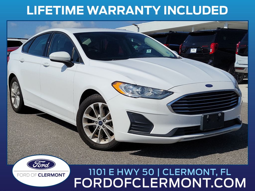 Oxford White 2020 Ford Fusion Sedan Front-Wheel Drive 6-Speed Automatic