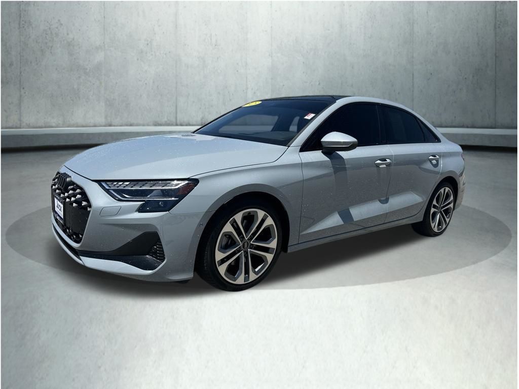 Gray Pearl 2025 Audi A3 Sedan All-Wheel Drive 7-Speed Automatic