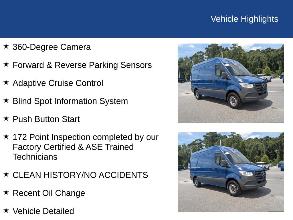 2026 Mercedes-Benz Sprinter 2500 Standard Roof 4-Cyl Diesel HO
