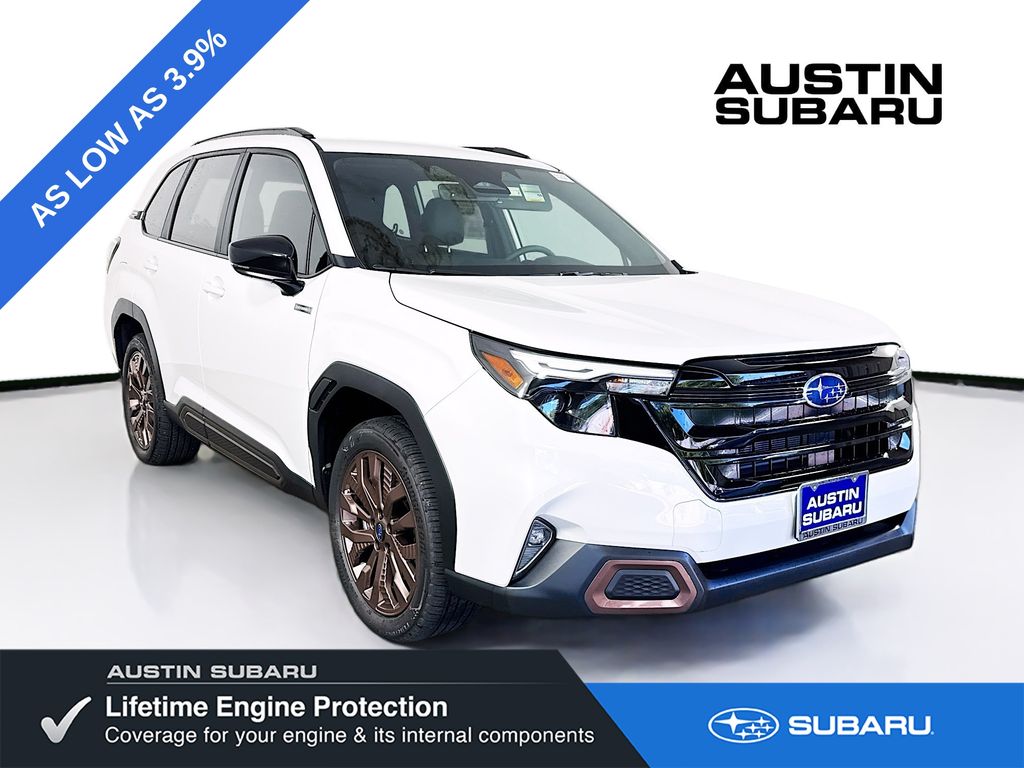 White 2026 Subaru Forester Hybrid SUV / Crossover All-Wheel Drive Continuously Variable Transmission