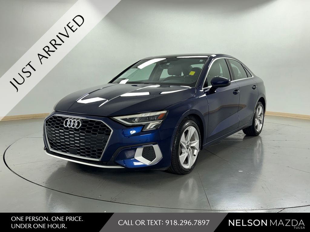 Blue 2024 Audi A3 Sedan Front-Wheel Drive 7-Speed Automatic