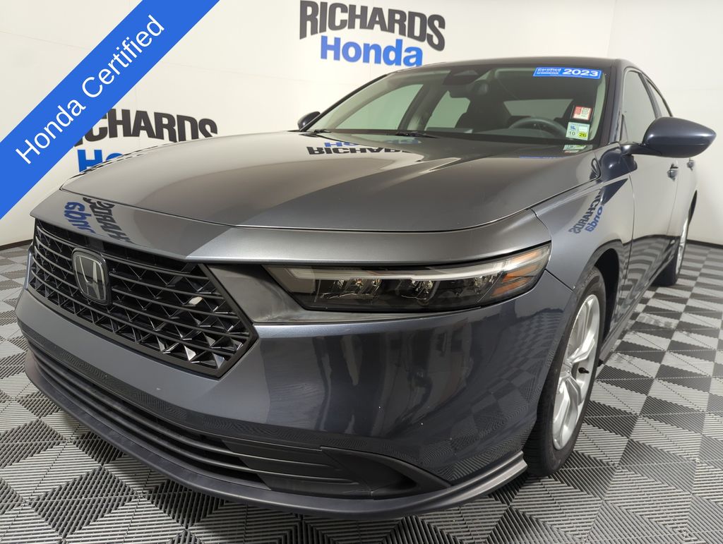 Meteorite Gray Metallic 2023 Honda Accord Sedan Front-Wheel Drive Continuously Variable Transmission