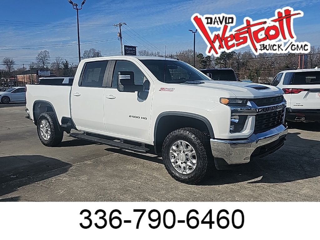 Summit White 2020 Chevrolet Silverado 2500HD LT Crew Cab 4WD Pickup Truck Four-Wheel Drive Automatic